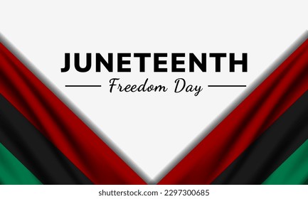 Happy Juneteenth june 19 freedom day background Vector illustration