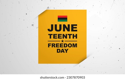Happy Juneteenth june 19 freedom day background Vector illustration