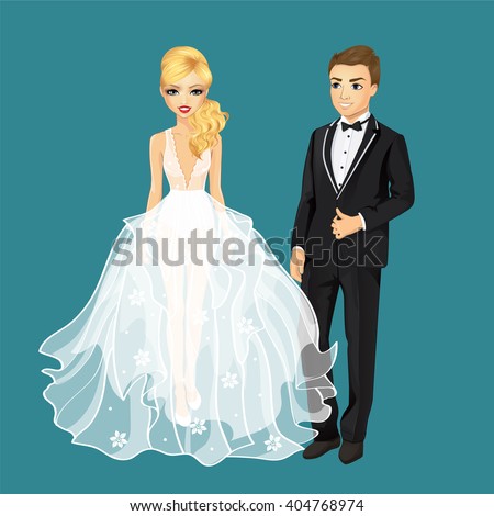 Happy Just Married Couple