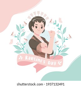 Happy Kartini Day Celebration. Indonesian Modern Women Empowerment