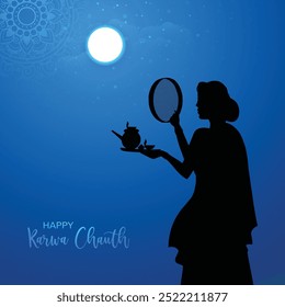 Happy karwa chauth Indian festival card background