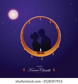 Happy Karwa Chauth Indian festival of husband and wife