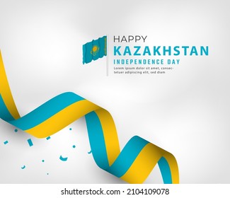 Happy Kazakhstan Independence Day December 16th Celebration Vector Design Illustration. Template for Poster, Banner, Advertising, Greeting Card or Print Design Element