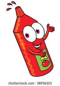 Fröhliches Ketschup