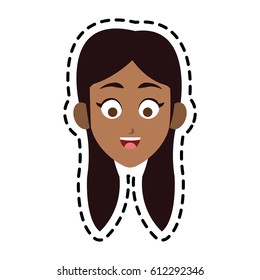 happy kid or child icon image 