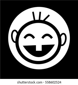 happy kid icon