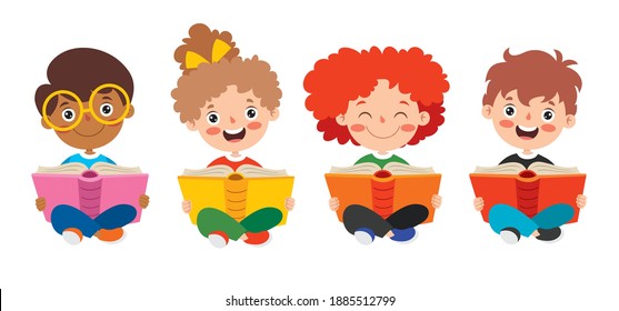 Feliz Estudio Y Aprendizaje De Niños