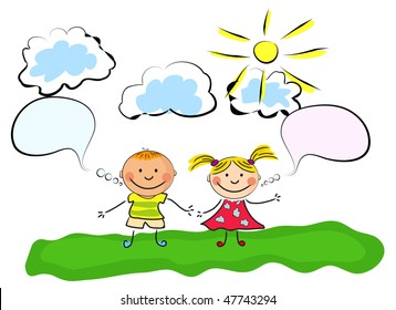 happy kids.