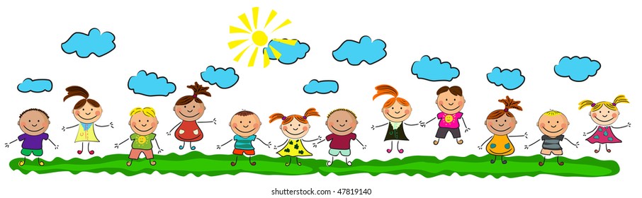 happy kids.