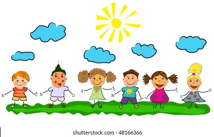 happy kids.