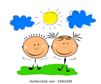 happy kids.