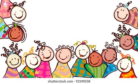 niños felices