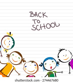 happy kids back to school