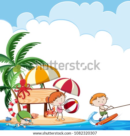 Similar – Image, Stock Photo beach sports