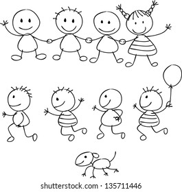 5,738 Children holding hands clipart Images, Stock Photos & Vectors ...