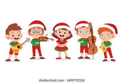 happy kids christmas sing musical