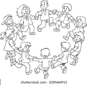 Kids Holding Hands Circle Stock Images, Royalty-Free Images & Vectors ...