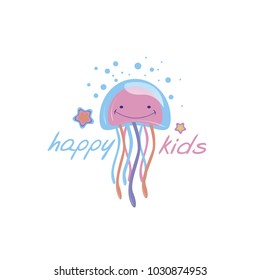 happy kids jellyfish logo
