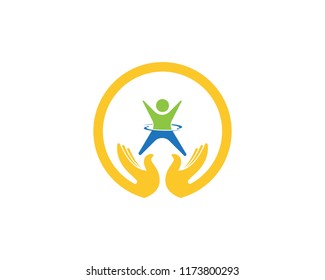 Happy Kids Logo Vector Illustration Stock Vector (Royalty Free ...