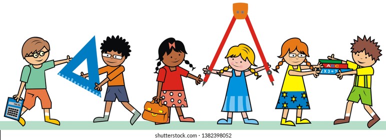 Cartoon School Kids Images Stock Photos Vectors Shutterstock