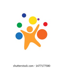 Happy kids star education. Rejoice back to school. Creative children reaching star education. Successful teamwork reaching star.