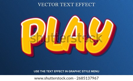 happy kids text effect vector editable