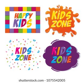 happy kids zone labels