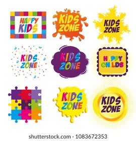 happy kids zone labels