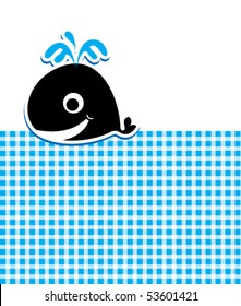 happy killer whale greeting