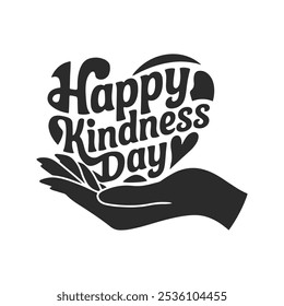 Happy Kindness Day Typographic Vector Illustration