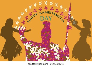 Happy King Kamehameha Day For Hawaiian Holiday And Festival On 11 June