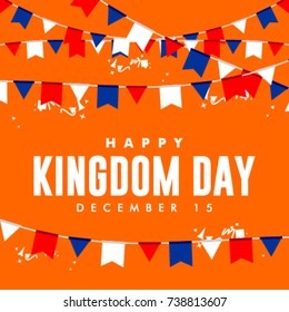 Happy Kingdom Day Logo Vector Template Design