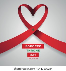 Happy Kingdom of Morocco Throne Day Vector Design Template Illustration