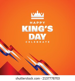 Happy Kings Day Design Background For Greeting Moment