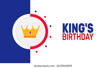 Happy Kings Day. holiday concept, Perfect for background, banners, cards, posters, and  social media design with text inscription and classic color for a professional look