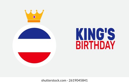 Happy Kings Day. holiday concept, Perfect for background, banners, cards, posters, and  social media design with text inscription and classic color for a professional look