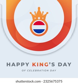 Happy King's Day Koningsdag Celebration Vector Design Illustration for Background, Poster, Banner, Advertising, Greeting Card