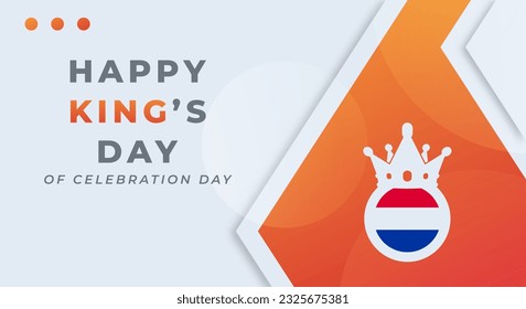 Happy King's Day Koningsdag Celebration Vector Design Illustration for Background, Poster, Banner, Advertising, Greeting Card