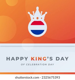Happy King's Day Koningsdag Celebration Vector Design Illustration for Background, Poster, Banner, Advertising, Greeting Card