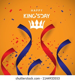Happy King's Day Vector Template Design Illustration