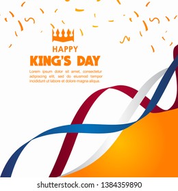 Happy King's Day Vector Template Design Illustration