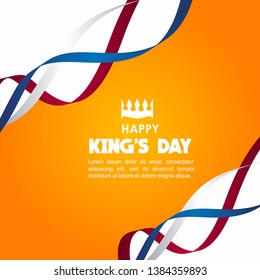 Happy King's Day Vector Template Design Illustration