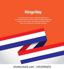 Happy Kings'day Background Design Vector Celebrations