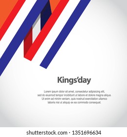 Happy Kings'day Background Design Vector Celebrations