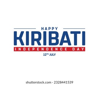 Happy Kiribati Independence Day, Kiribati Independence Day, Kiribati, Flag of Kiribati, 12th July, 12 July, National Day, Independence day svg