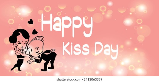 Happy Kiss Day wallpapers and backgrounds you can download and use on your smartphone, tablet, or computer.