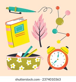 Happy knowledge day celebration. International knowledge day. September 1. knowledge day background. Education. Cartoon Vector illustration for Poster, Banner, Greeting, Card, Template. 1st September.