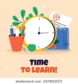 Happy knowledge day celebration. International knowledge day. September 1. knowledge day background. Education. Cartoon Vector illustration for Poster, Banner, Greeting, Card, Template. 1st September.