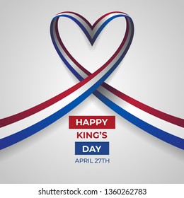 Happy Koningsdag Day Vector Template Design Illustration