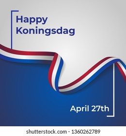 Happy Koningsdag Day Vector Template Design Illustration